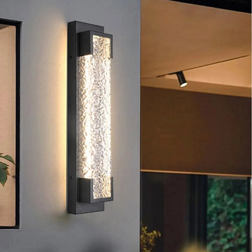 GlowCast – Crystal LED Outdoor Wall Light