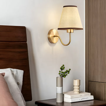 HaloBend - Curved Arm Mounted Cone Wall Lamp