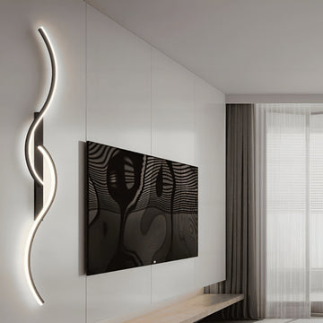 LumaCurve Glow - Sleek Minimalist Wall Light