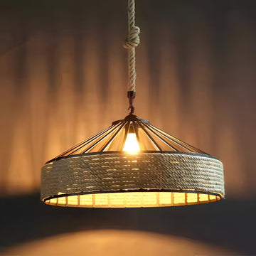 RopeAura – Industrial Hemp Pendant Light