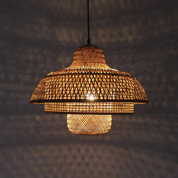 TaneLoom - Natural Hanging Bamboo Lamp Shade