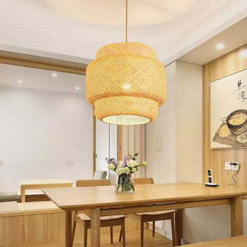 Wispwoven - Bamboo Pendant Ceiling Light
