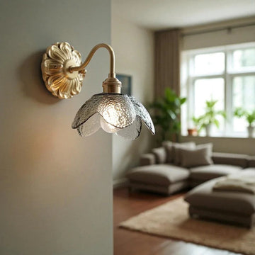 AureLisse – Antique Glass Flower Wall Light