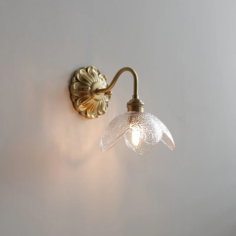AureLisse – Antique Glass Flower Wall Light