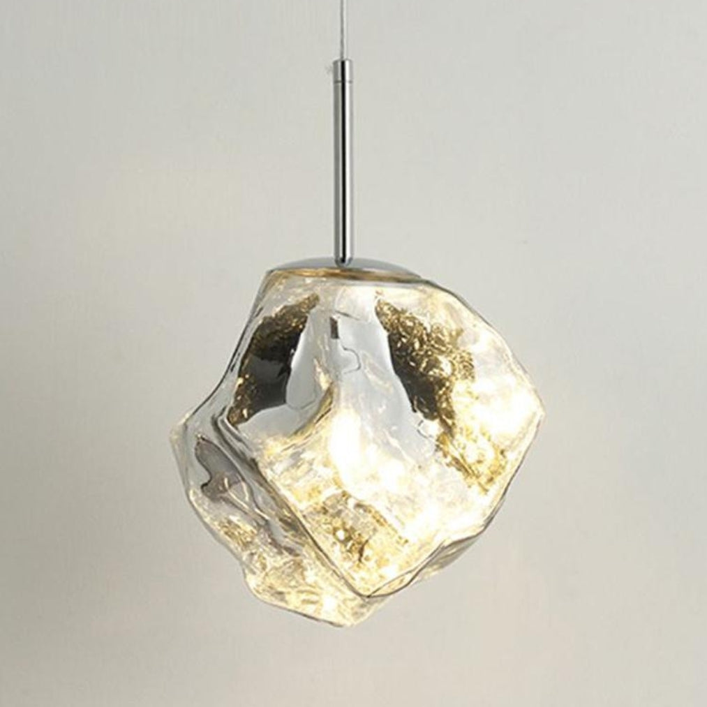 AureliaFlame - Modern Ice Glass Pendant Light