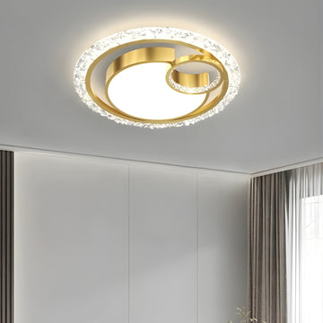 AuroraRing - Crystal Circular LED Ceiling Light