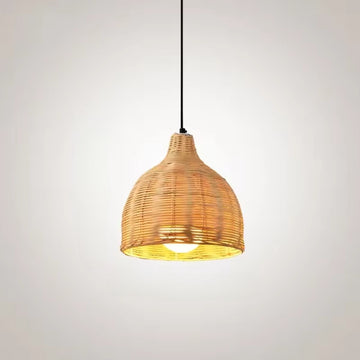BambuGlow – Hanging Rattan Pendant Light