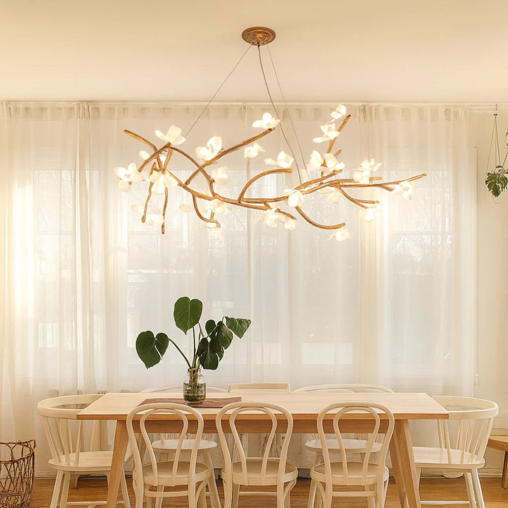 BranchedBloom – Floral Tree Branch Pendant Chandelier Light