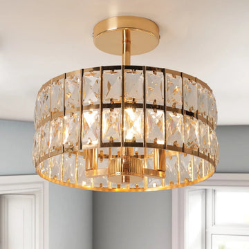 Crystalis – Crystal LED Round Chandelier Pendant Light