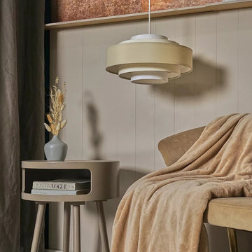 DrumTiers – Modern Fabric Pendant Light Fixture
