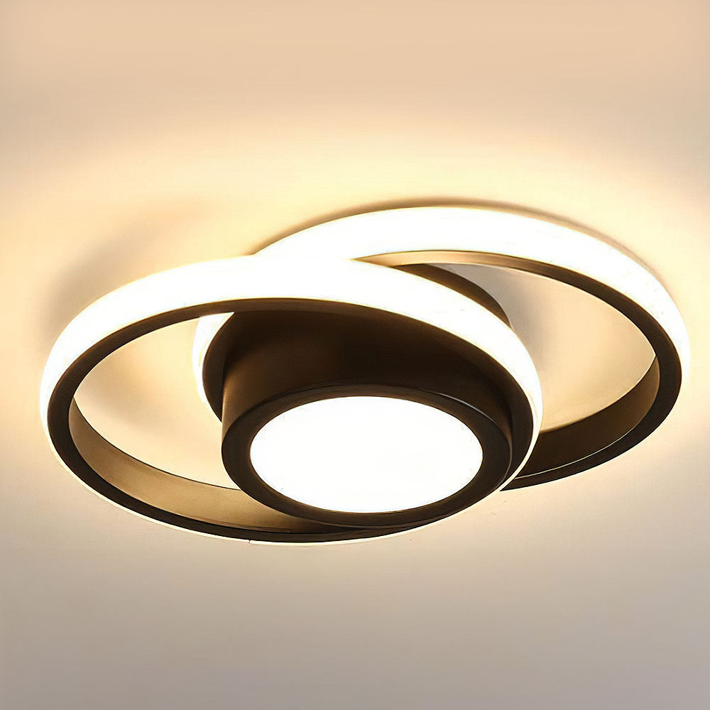 DualHalo - Flush Mount Ring LED Ceiling Light
