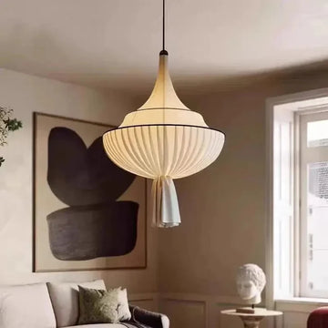 EcloraGlow - Retro Chandelier Fabric Pendant Light