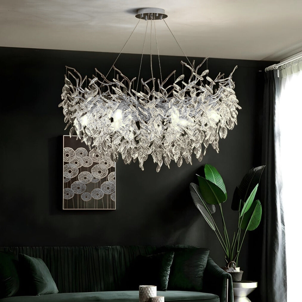 FancyLeaf – Crystal Chandelier Ceiling Light