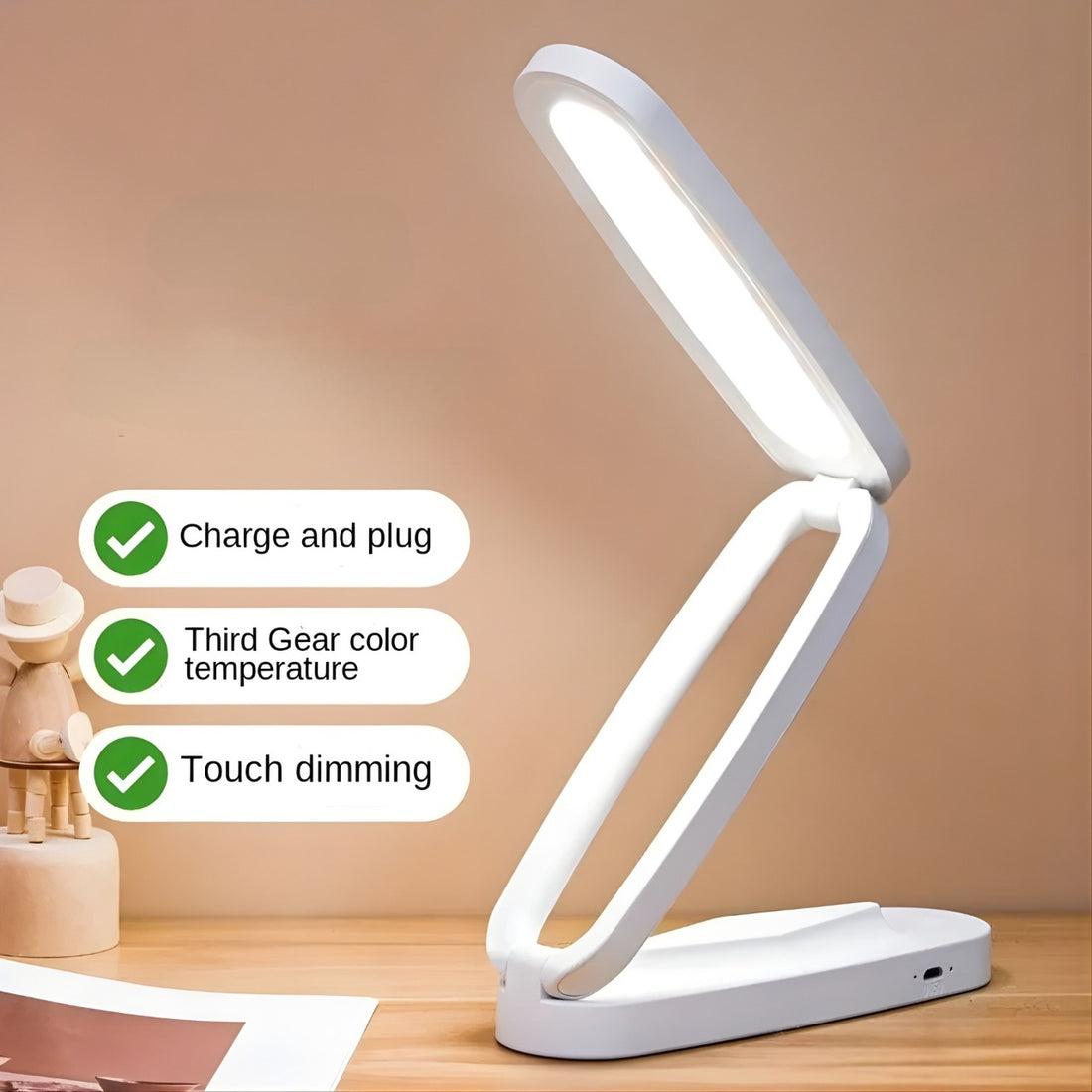 FlexiFold – Rechargeable Adjustable LED Desk Lamp