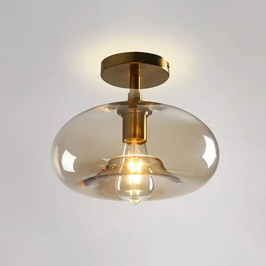 Glazion – LED Smoked Glass Ceiling Light Fixture