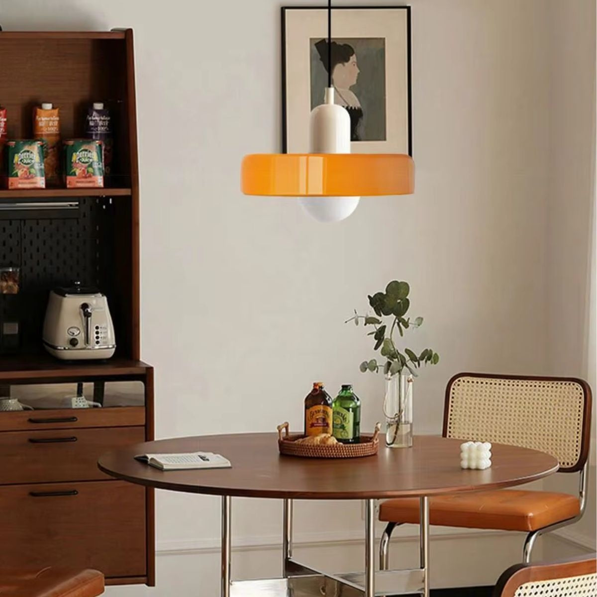 Glohaus - Amber Glass Pendant Ceiling Light