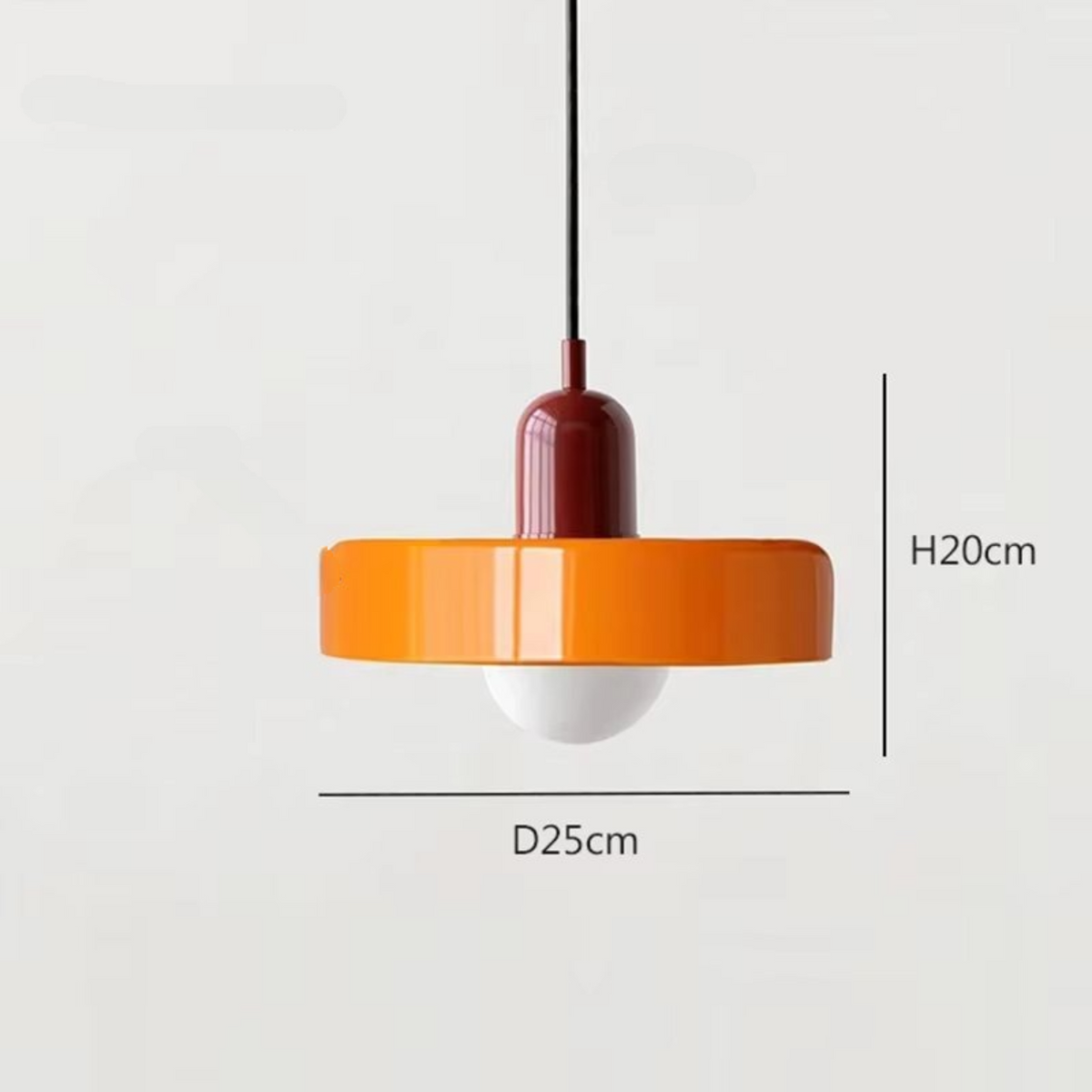 Glohaus - Amber Glass Pendant Ceiling Light