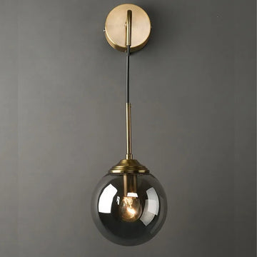 GlowSphere - LED Bedside Glass Ball Wall Sconce