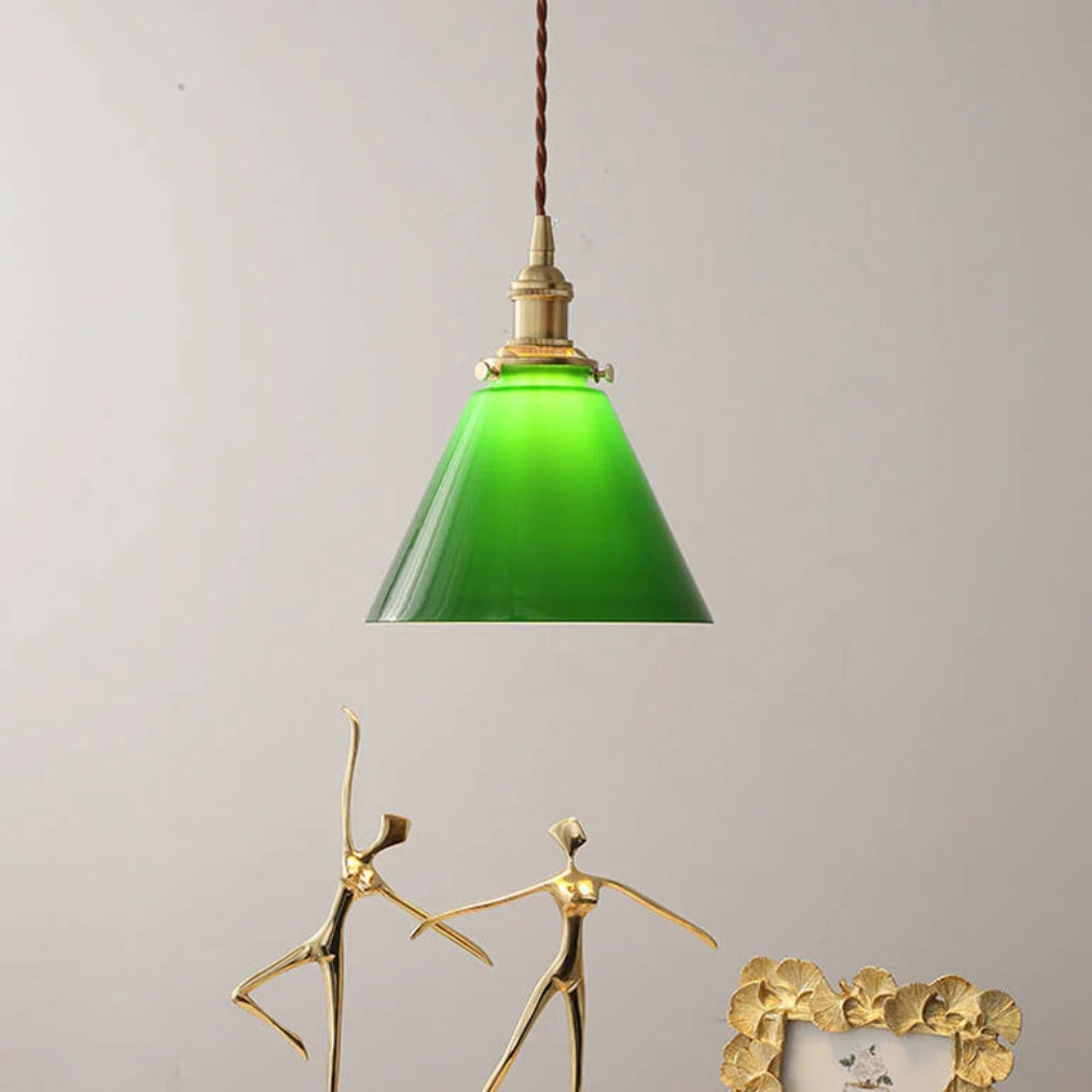 GreenAura - Living Room Green Glass Pendant Light