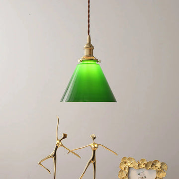 GreenAura - Living Room Green Glass Pendant Light
