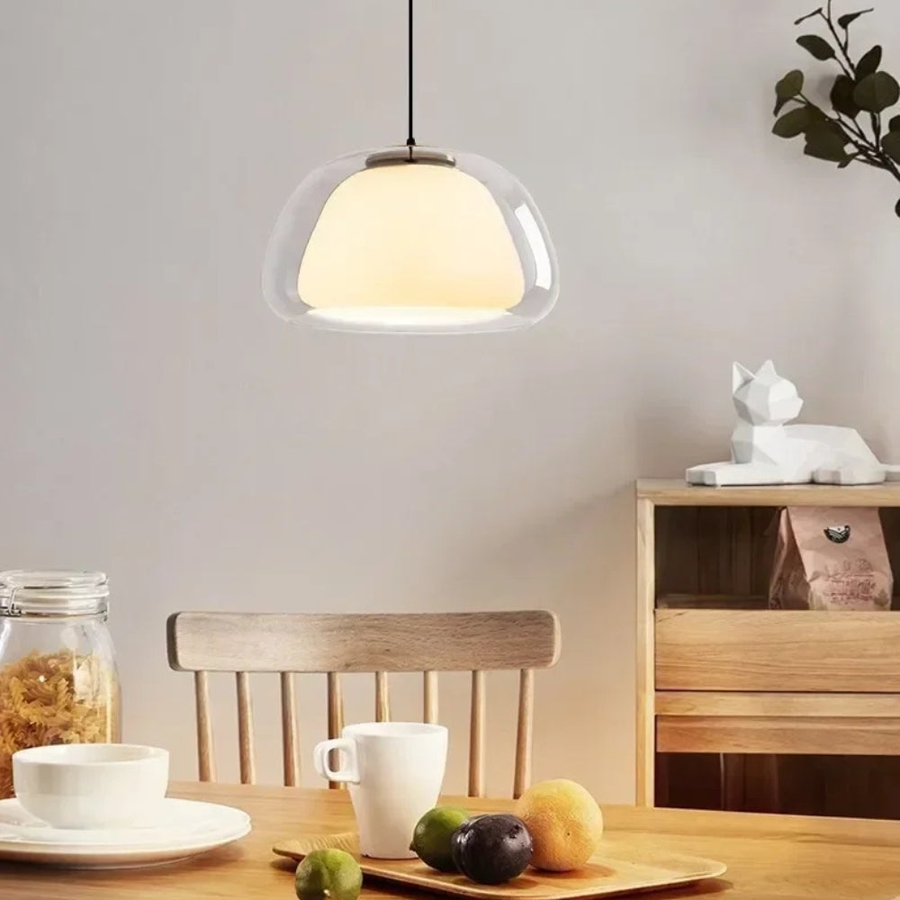 HaloDome – Modern Pendant Light Fixtures Glass