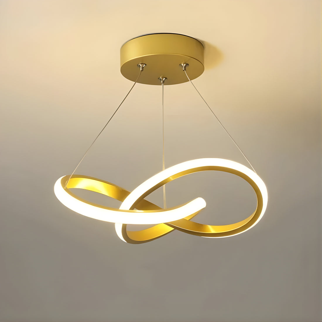 InfinityLuma - Modern Woven LED Pendant Light