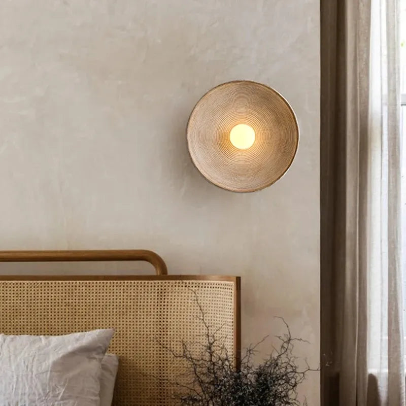 JapandiGlow - Artistic Mounted Wall Lamp