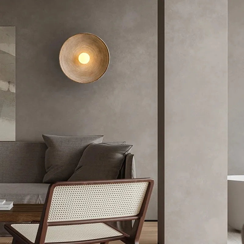JapandiGlow - Artistic Mounted Wall Lamp