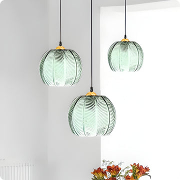 LeafBall - Glass Pendant Light With Leaf Light shade