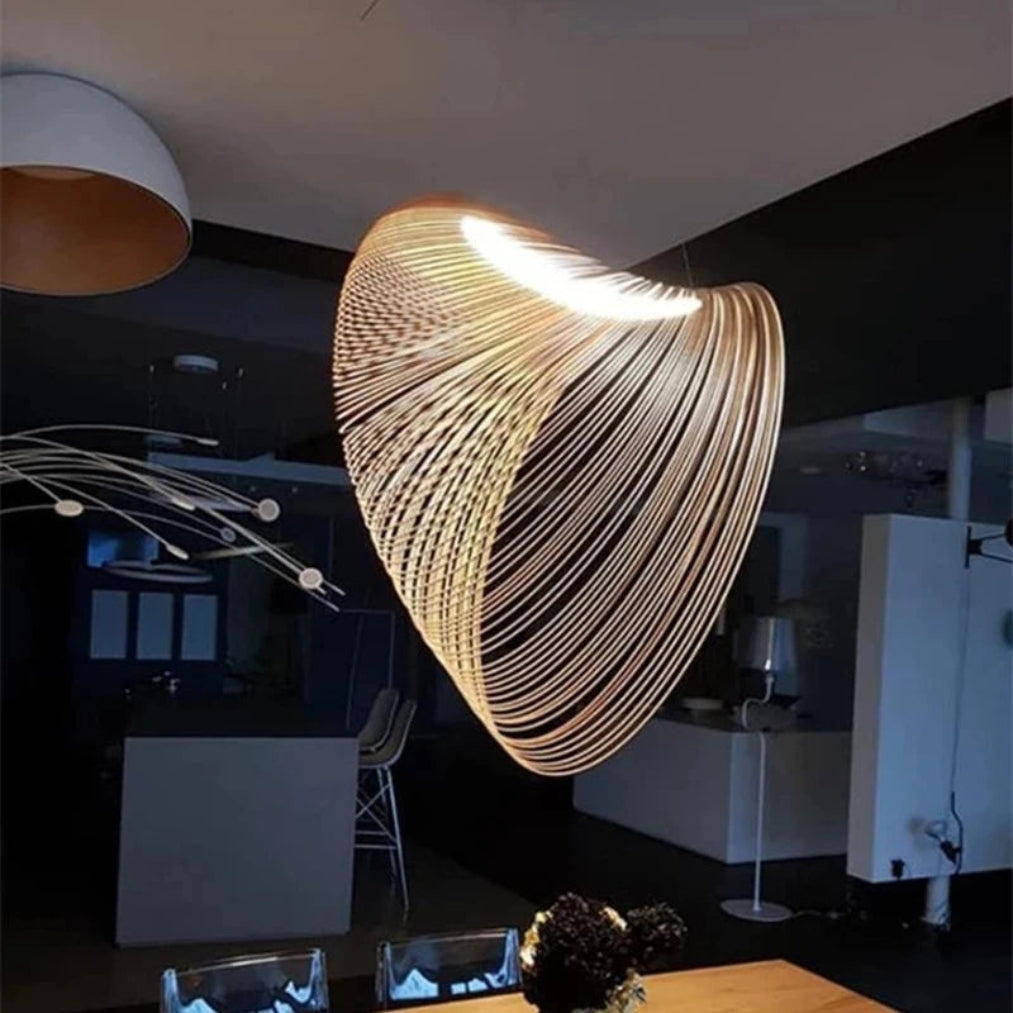 LineaWood – Nordic Wooden Pendant Ceiling Light