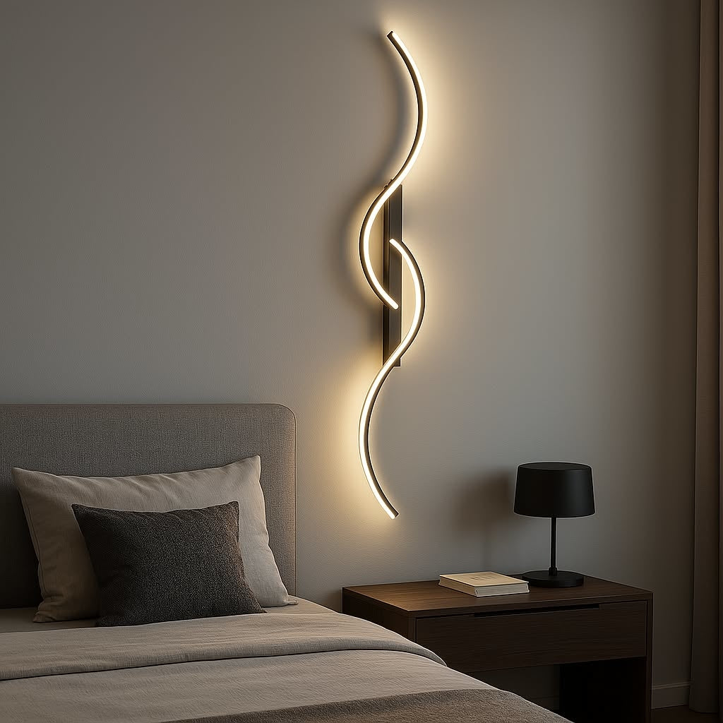 LumaCurve Glow - Sleek Minimalist Wall Light