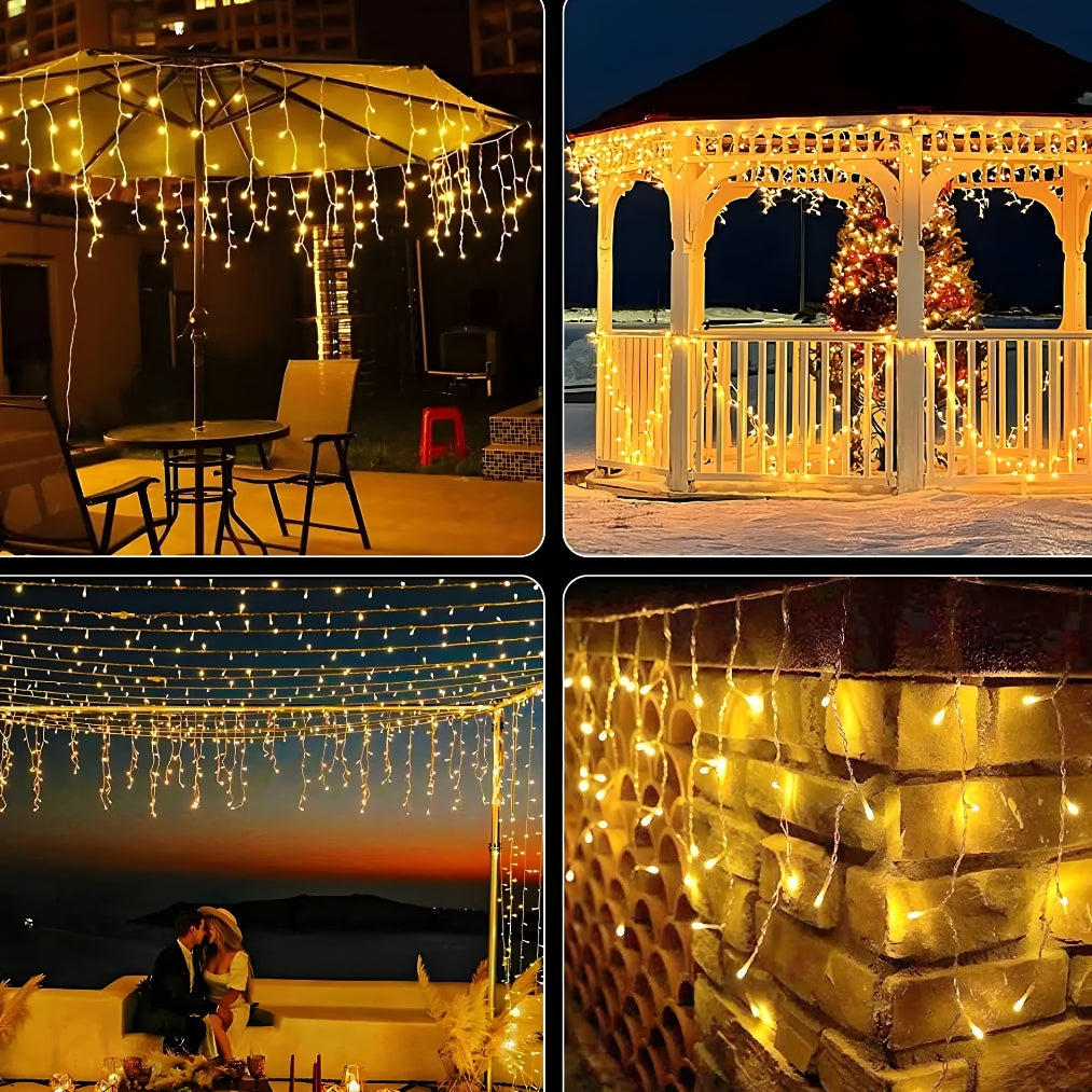 LumaDrop - Outdoor Christmas Curtain Lights