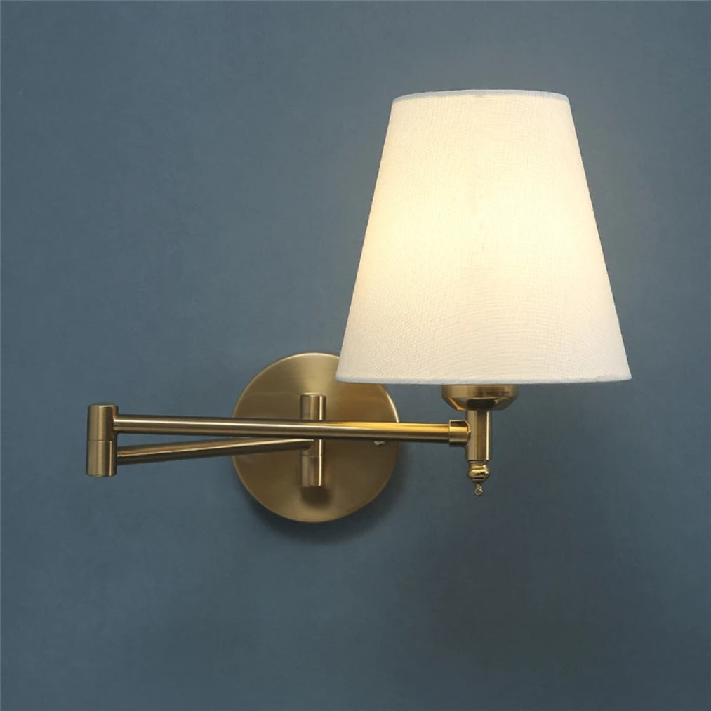 LumaFlex Adjustable Swing Arm Wall Light – Bedside Reading Lamp