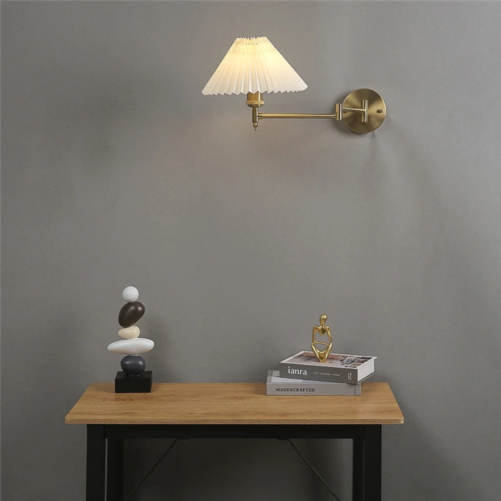 LumaFlex Adjustable Swing Arm Wall Light – Bedside Reading Lamp