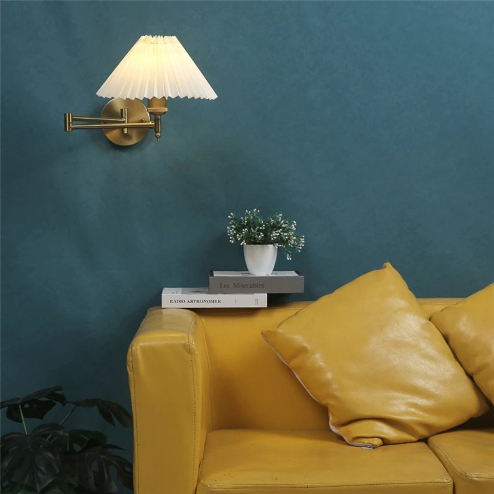 LumaFlex Adjustable Swing Arm Wall Light – Bedside Reading Lamp