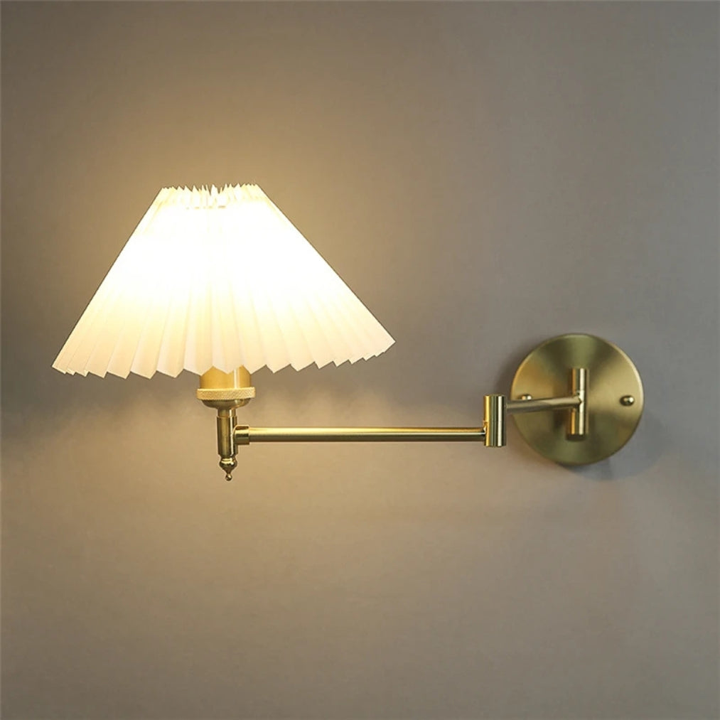 LumaFlex Adjustable Swing Arm Wall Light – Bedside Reading Lamp