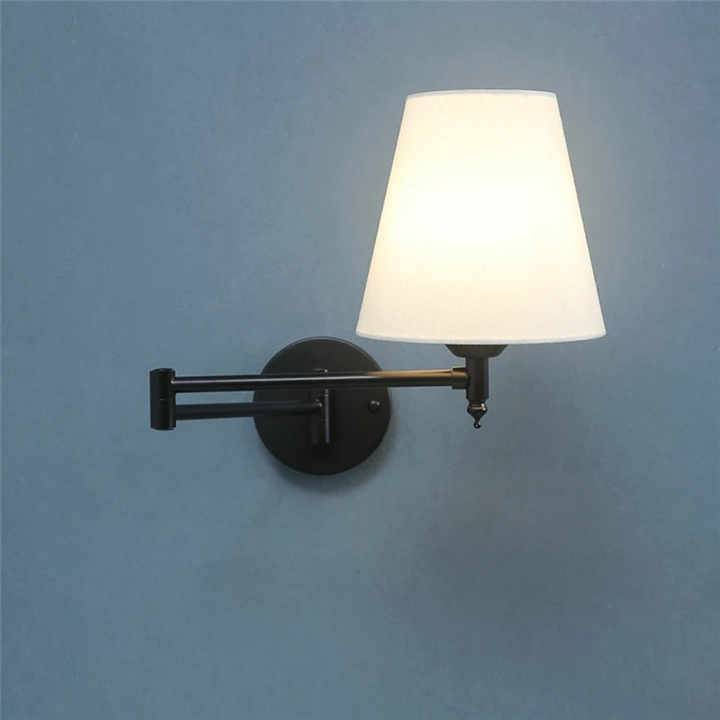 LumaFlex Adjustable Swing Arm Wall Light – Bedside Reading Lamp