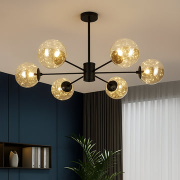 LumiBubble – Modern Glass Ball Chandelier