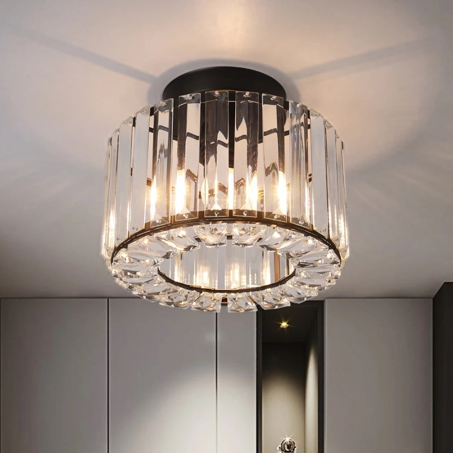 LumiChandelier - Crystal Flush‑Mount Ceiling Lights
