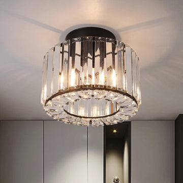 LumiChandelier - Crystal Flush‑Mount Ceiling Lights