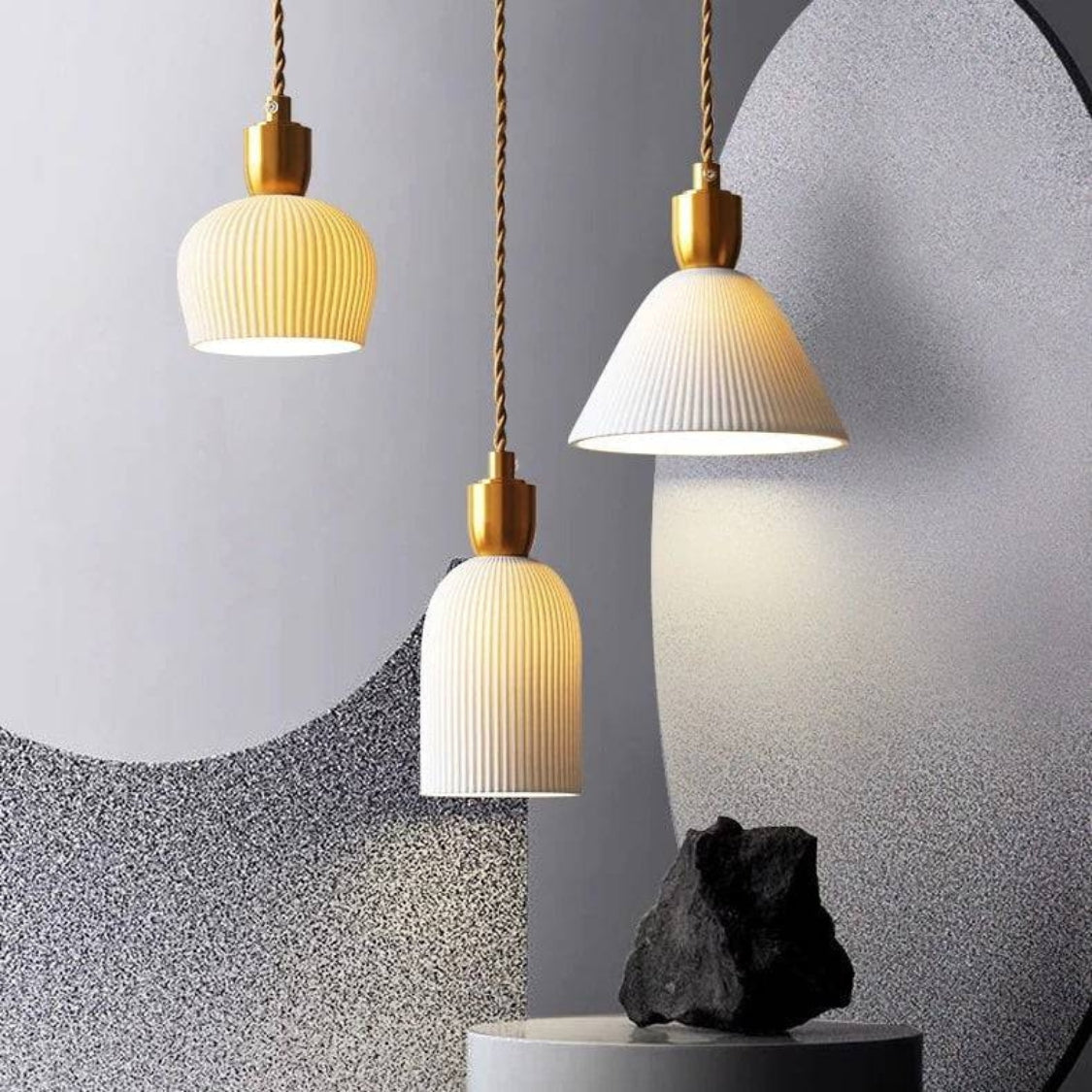LumiVase – Japanese Ceramic Pendant Lights