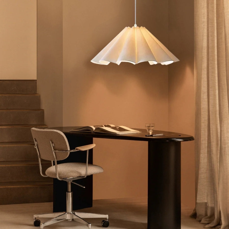 LumiWave – Modern Flower Fabric Pendant Light