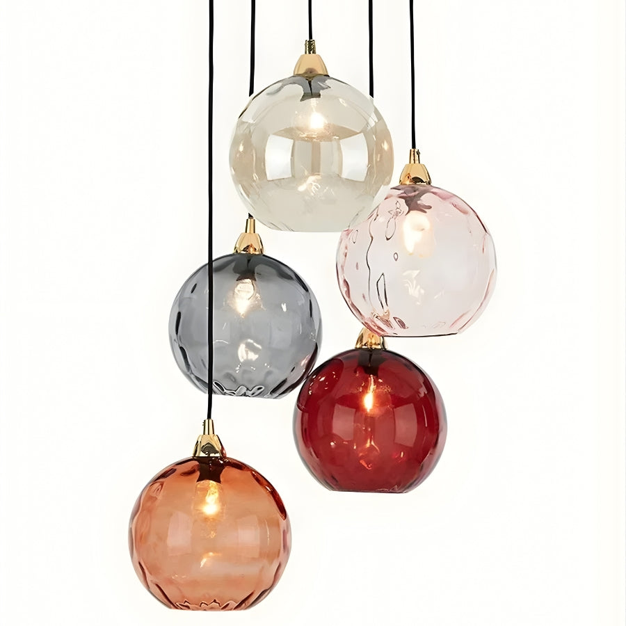LumiaDrop - LED Colored Ball Glass Pendant Lights