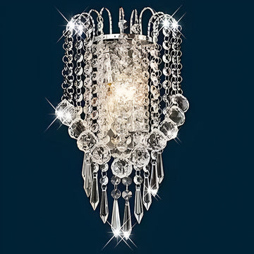 LuminaDrops - Vintage Crystal Wall Light