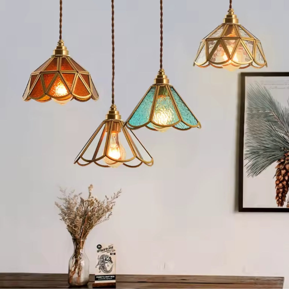 LumoArt - Vintage Glass Pendant Light