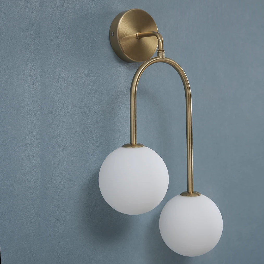 LumoBalance – Double Glass Bedside Wall Light