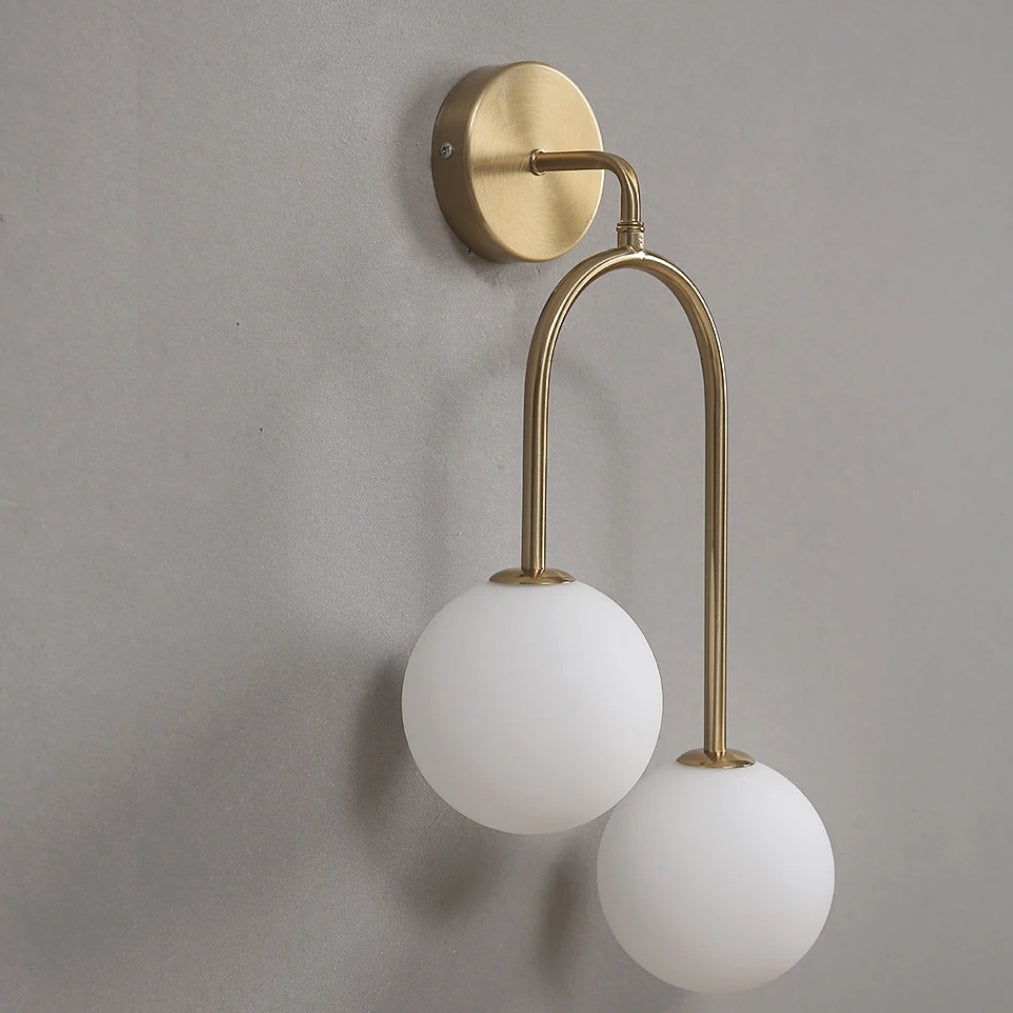 LumoBalance – Double Glass Bedside Wall Light