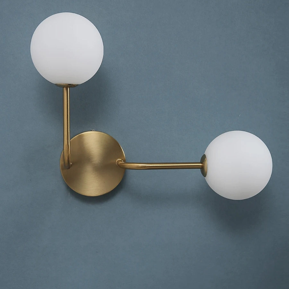 LumoBalance – Double Glass Bedside Wall Light