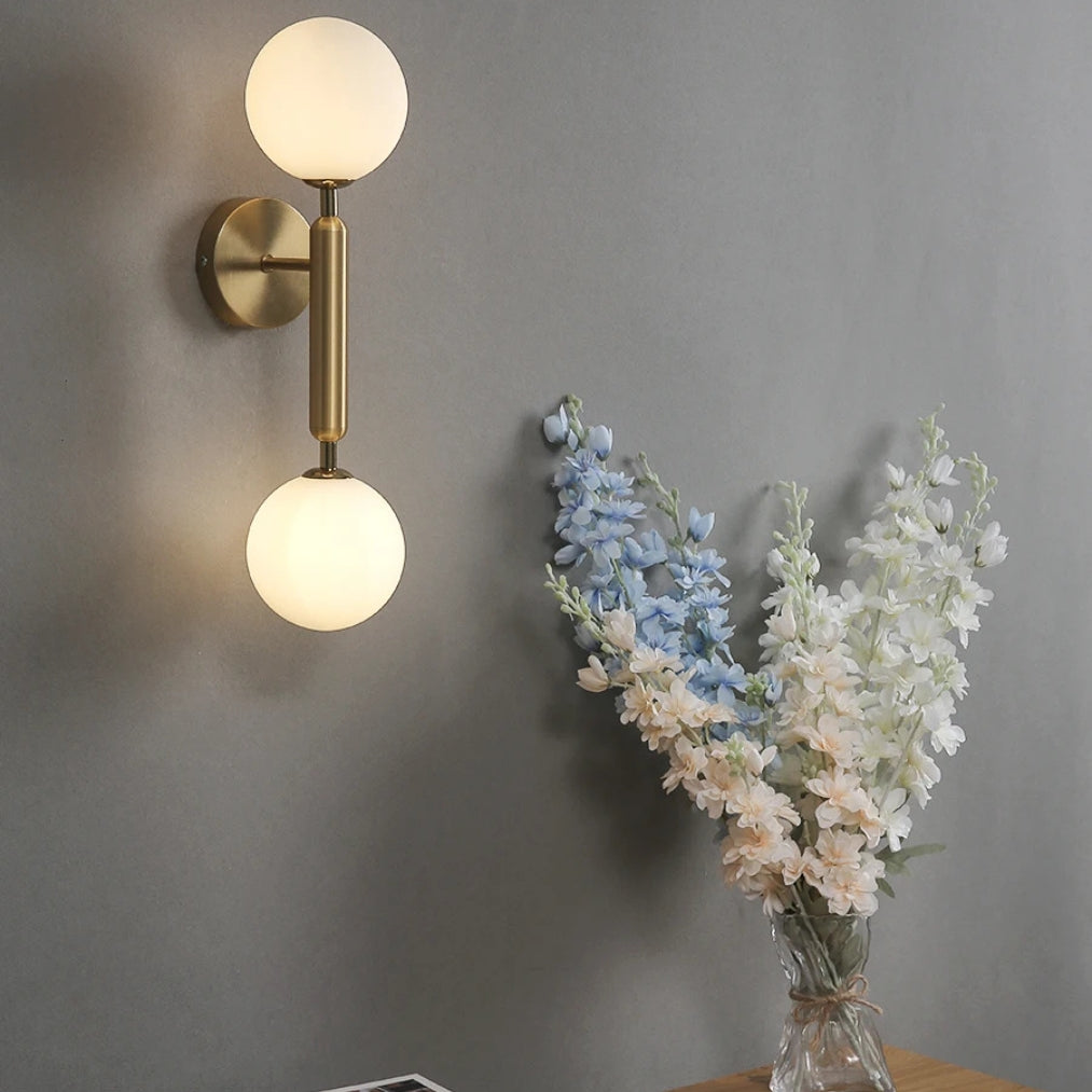 LumoBalance – Double Glass Bedside Wall Light