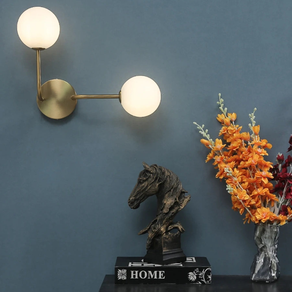 LumoBalance – Double Glass Bedside Wall Light